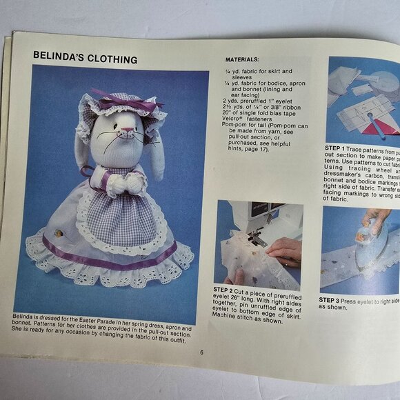 Sock Bunnies Designer Series Craft Pattern Booklet By Quick Publications - Picture 5 of 16